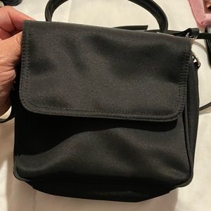 Black nylon crossbody